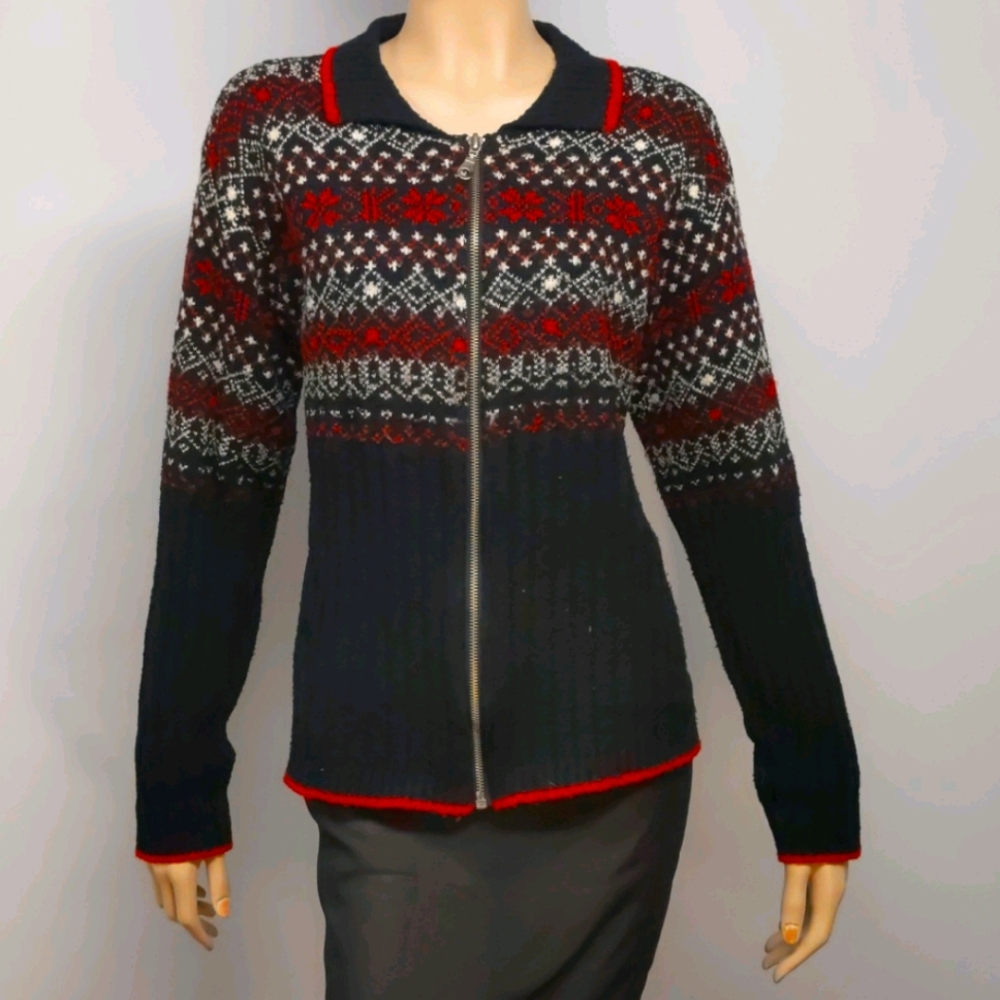 Beautiful red and black sweater